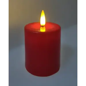 LED sviečka červená vyobraziť