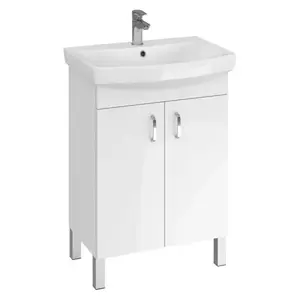 Kúpeľňová skrinka s umývadlom Claso 60 cm biela vyobraziť