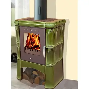 Pec oceľovo-kachľová Picollo II grassgreen 6 kW vyobraziť