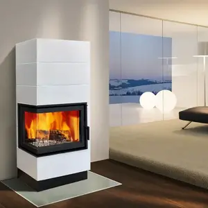 Pec oceľovo-kachľová Erfurt ľavý perlwhite 10 kW vyobraziť