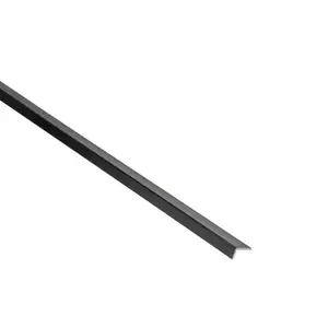 Profil uholníkový hliník čierny brúsený 11x6x1mm 1m vyobraziť
