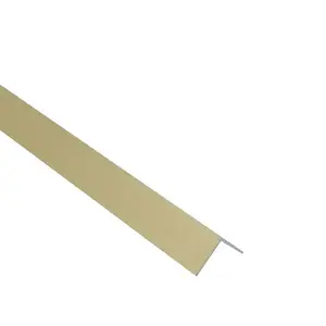 Profil uholníkový hliník zlatý brúsený 20x20x1mm 1m vyobraziť