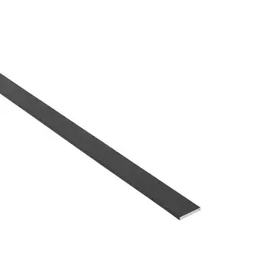 Profil plochý hliník čierny brúsený 15x2mm 1m vyobraziť