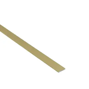 Profil plochý hliník zlatý brúsený 15x2mm 1m vyobraziť