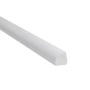 Štvrťkruhový profil biely 18x18mm 2.5m vyobraziť
