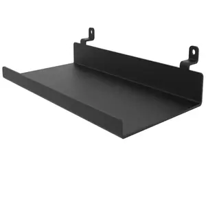 Čierna kovová polica na lamely 3x10x20 cm vyobraziť