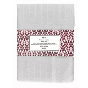 Záclona na šnurovanie ARIA polyester biela 140x160 Merkury Home vyobraziť