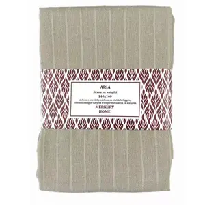 Záclona na šnurovanie ARIA polyester béžová 140x160 Merkury Home vyobraziť