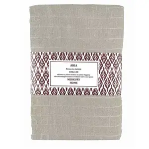 Záclona na páske ARIA polyester béžová 400x120 Merkury Home vyobraziť