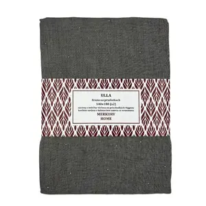 Záclona na priechodkách Ulla polyester tmavosivá 140x180 Merkury Home II/22 vyobraziť