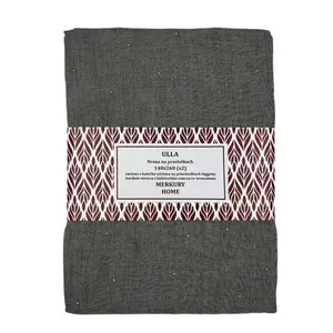 Záclona na priechodkách Ulla polyester tmavosivá 140x260 Merkury Home II/22 vyobraziť