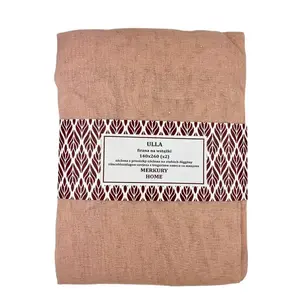 Záclona na pútkach Ulla polyester svetloružová 140x260 Merkury Home II/22 vyobraziť
