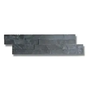 Prírodný obkladový kameň Black Slate vyobraziť