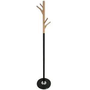 Vešiak Kovový 9463 Wooden čierna/prírodná vyobraziť