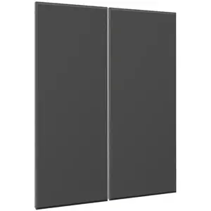 Čelo skrinky Luxeo F16-G80(100) tenký rám dark grey vyobraziť