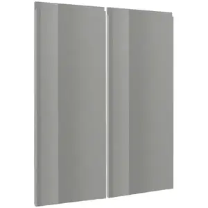 Čelo skrinky Luxeo F02-G80(100) grey lak vyobraziť
