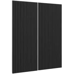 Čelo skrinky Luxeo F14-G80(100) ryfla black vyobraziť