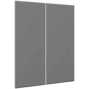 Čelo skrinky Luxeo F16-G80(100) tenký rám grey vyobraziť