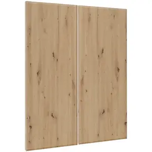 Čelo skrinky Luxeo F16-G80(100) tenký rám dub vyobraziť