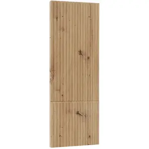 Čelo skrinky Luxeo F14-D60ZLN_D60RWN ryfla dub vyobraziť