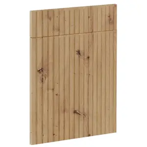 Čelo skrinky Luxeo F14-D60S1-AX ryfla dub vyobraziť