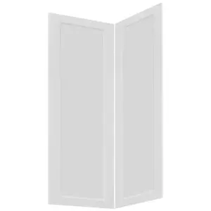Čelo skrinky Luxeo F15-D90N rám white vyobraziť