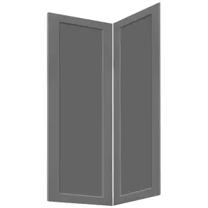 Čelo skrinky Luxeo F15-D90N rám dark grey vyobraziť