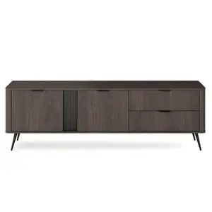 TV stolík Veris E 2d2s Dub Dunin + Čierna vyobraziť