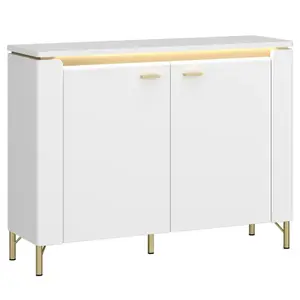 Komoda Lazio LAZK01 U008/U080 2D biela/biela alpský vyobraziť