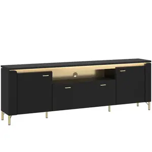 TV stolík Norica LAZF03 U114 2D1S čierna vyobraziť