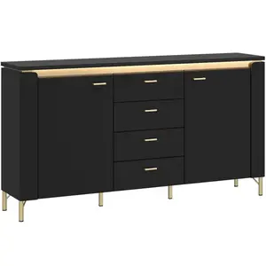Komoda Norica LAZK02 U114 2D4S čierna vyobraziť