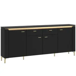 Komoda Norica LAZK03 U114 4D2S čierna vyobraziť