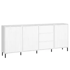 Komoda Avenale AVEK02 U008 3D3S biela/biela alpský vyobraziť
