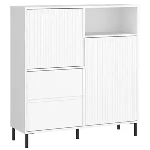 Komoda Avenale AVEK03 U008 2D2S biela/biela alpský vyobraziť