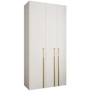 Skriňa Como 3-120 (50) biela/zlatá vyobraziť