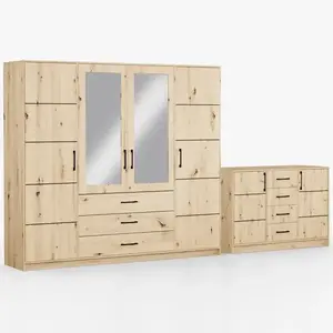 Súprava skriňa Belluno 240 artisan + komoda Belluno 150 vyobraziť
