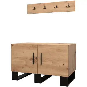 Predsieňový nábytok s vešiakom Artin dub artisan vyobraziť