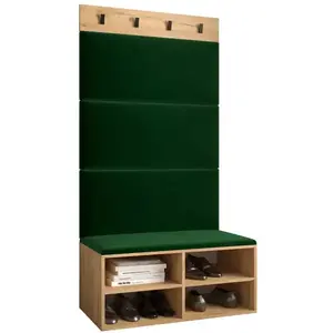 Predsieňový nábytok Miro dub craft panel zelená vyobraziť