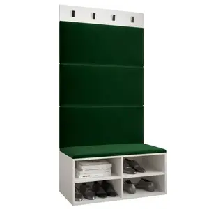 Predsieňový nábytok Miro biela panel zelená vyobraziť