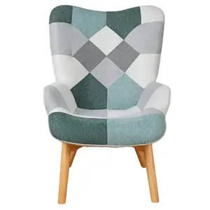 Kreslo Maddie mätový patchwork vyobraziť
