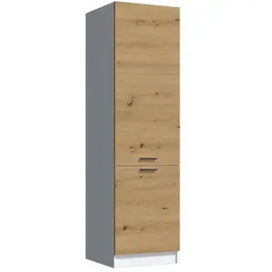 Kuchynská skrinka Economic D60 biela/artisan vyobraziť
