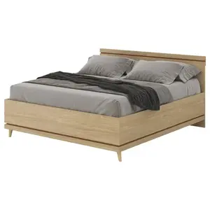 Posteľ Scandi 32 180 Dubový Olej/Tehla vyobraziť