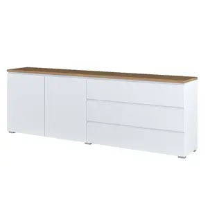 Komoda 2d3s Modo 28 200cm Dub Mauvella/Biely vyobraziť