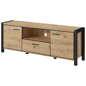 TV stolík Aktiv 41 180cm Dub Taurus/Čierna vyobraziť