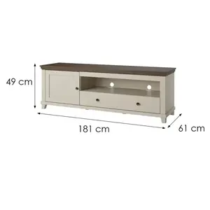 TV stolík Evora 40 Bez/Dub Dunin vyobraziť