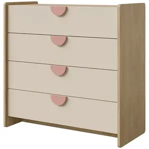 Komoda Lexi 10 Cremona/Macadamia/Ružová vyobraziť
