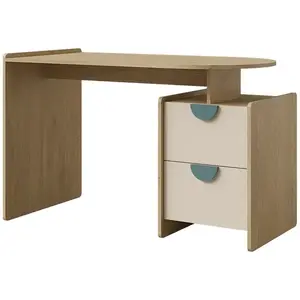 Písací stôl Lexi 12l/P Cremona/Macadamia/Morská vyobraziť
