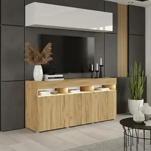 Obývacia Stena Izumi 175 Ii Biely Lesk/Artisan vyobraziť