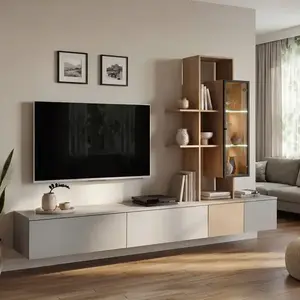 Obývacia Stena Leo Agdc Lo Arctic Grey/Cremona Oak vyobraziť