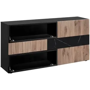 Komoda Cannes Zmwdv Cs Sb Black/Viking/Marble Black vyobraziť